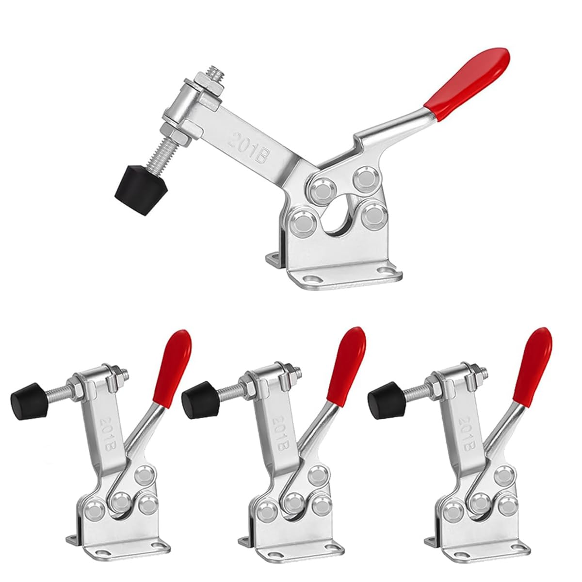 Serplex 4Pcs Toggle Clamp Hold Down Clamp 220Lbs Holding Capacity Antislip Horizontal Quick Release Toggle Clamp Serplex 4Pcs Toggle Clamp Hold Down Clamp 220Lbs Holding Capacity Antislip Horizontal Quick Release Toggle Clamp